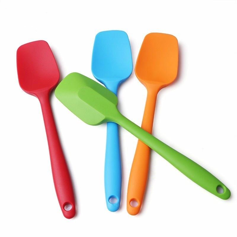 Kitchen Silicone Cream Butter Cake Spatula Mixing Batter Scraper Brush Butter Mixer Cake Brushes Bak