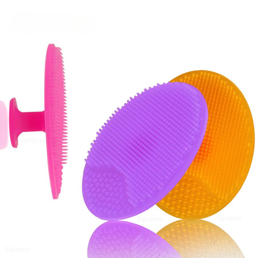 1PC Silicone Cleaning Brush Gel Washing Pad Exfoliating Blackhead Remover Facial Deep Cleansing Face Brushes Baby Bath Massager
