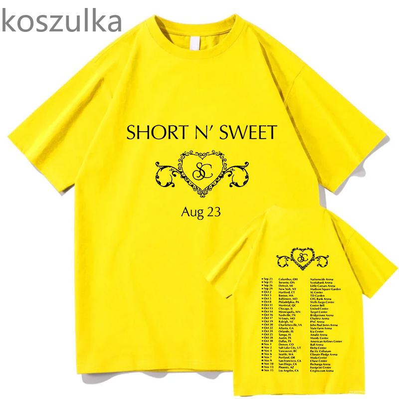 Футболка с рисунком Сабрины Карпентер, винтажная готическая мода, короткая и милая футболка для мужчин, 100% хлопок, свободные футболки, уличная одежда