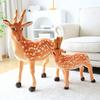 Plush Deer Toy Soft PP Cotton Filling Simulation Animal Doll Christmas Elk Decoration for Home Office Kids Room