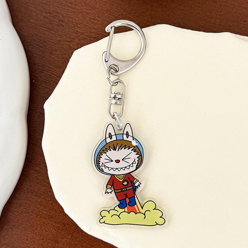 Мультяшный монстр Лабубу Акриловый брелок Милые забавные подвески Сумка Подвеска Креативный рюкзак Подвесные украшения Подарки на день рождения