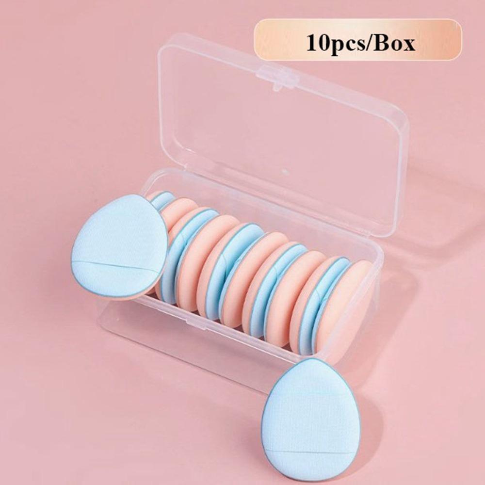6/10pcs Mini Air Cushion Powder Puff Dual-Use Mixed Sponge Cosmetic Puff New Finger Cushions