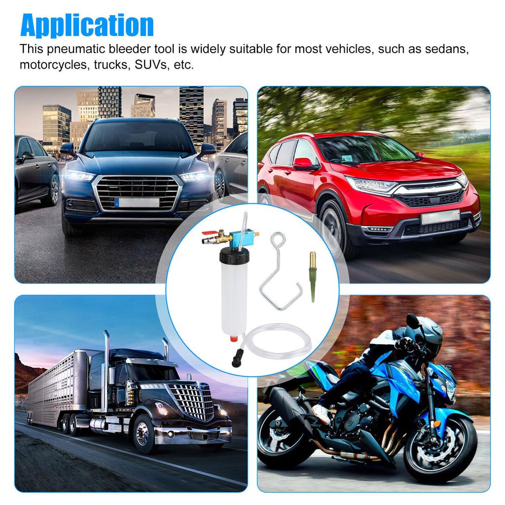Auto Car Brake Fluid Oil Hydraulic Clutch Oil Bleeder Empty Exchange Change Pump For Automotive-Fluids Vacuum Evacuation