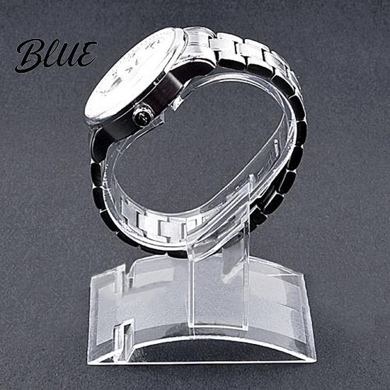Watch Display Rack Clear Stand C-Shaped Holder Bangle Bracelet Home