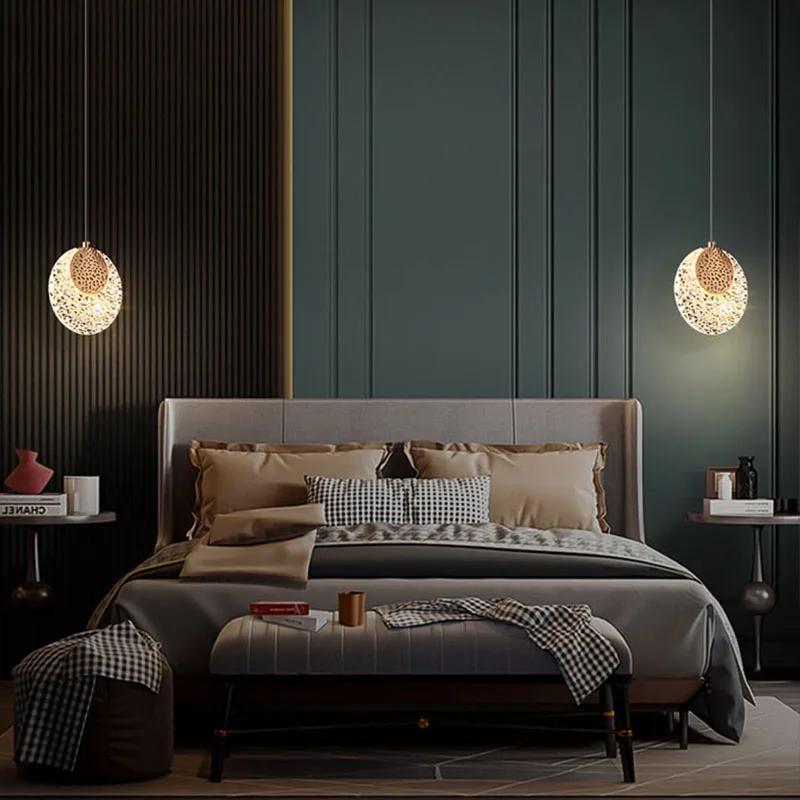 Светодиодные подвесные светильники Nordic Crystal для внутреннего освещения, украшения гостиной, обеденных столов, прикроватных светильников для спальни