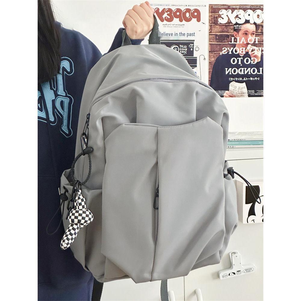 Черный рюкзак большой емкости для студентов - Унисекс, с двумя плечевыми ремнями, идеально подходит для колледжа и путешествий