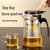 Байцзе Жаропрочный Стеклянный Пресс Чайник с Инфузором, 750 мл