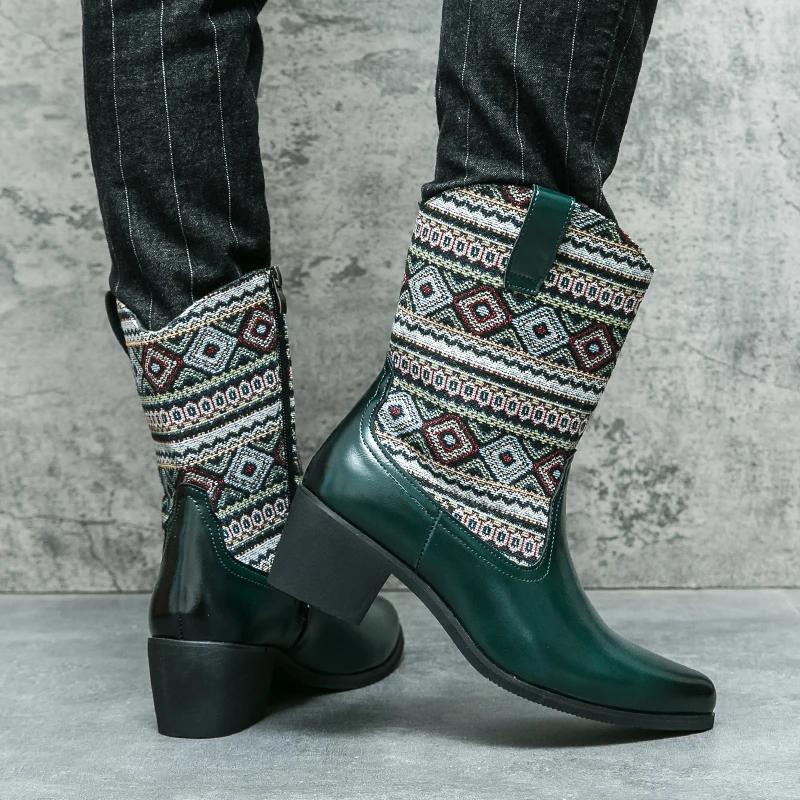 Fashion Male Shoes All-match Desert Boots Men Shoes Stylish Men Casual High Top Shoes Male Comfortable Motocross Boots