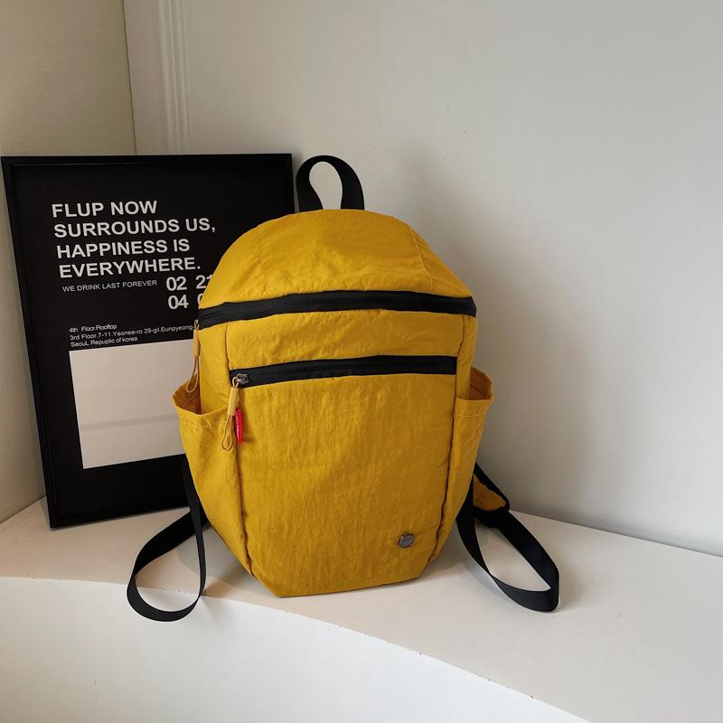 Foreign style personality simple niche design casual texture women's backpack 2025 autumn new fashion backpack