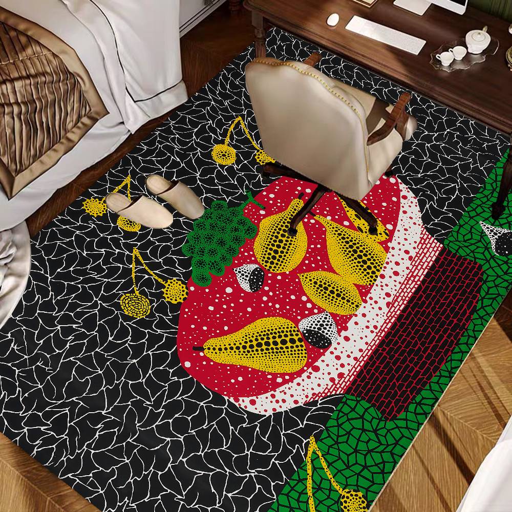 Yayoi Kusama Hallway Carpet Non-Slip Laundry Room Mat Laundry Decor Balcony Child Living Room Toilet Rug