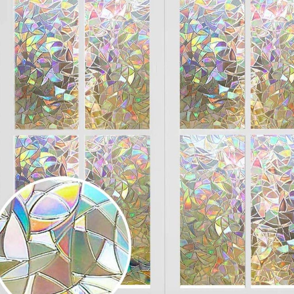 3D неклейкая оконная пленка, декоративная конфиденциальная статическая наклейка, оконные наклейки, стеклянная пленка