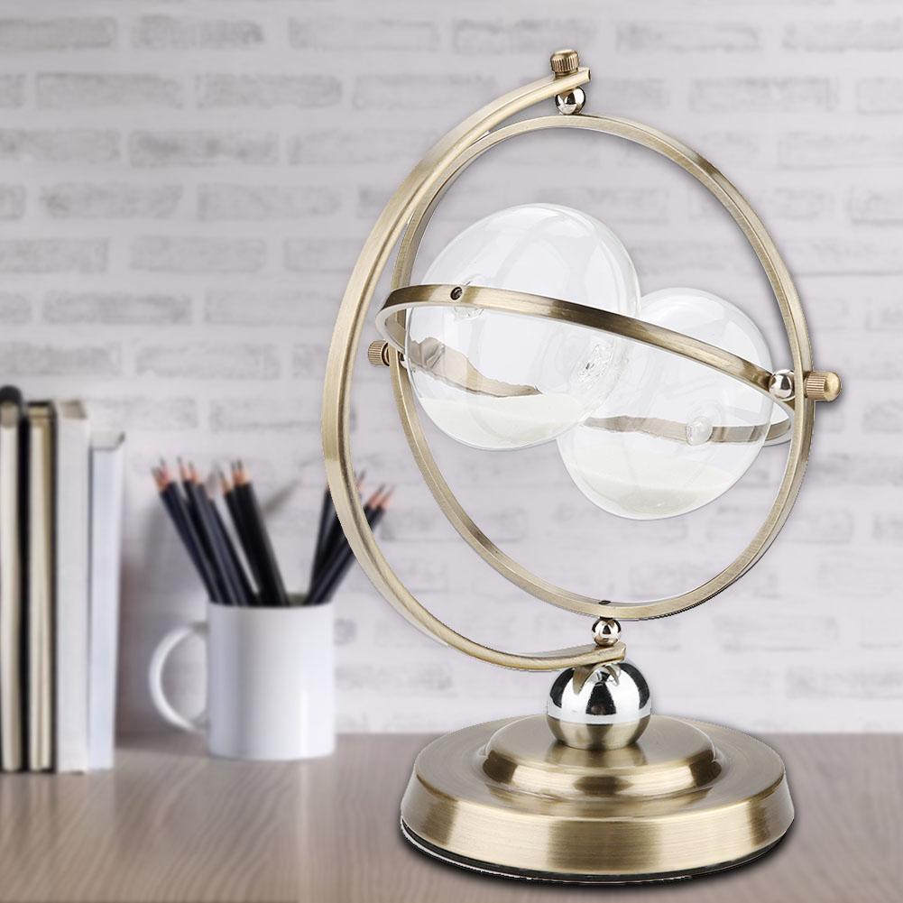 Металлические песочные часы, стеклянные песочные часы 15 минут стеклянные винтажные для гостиной