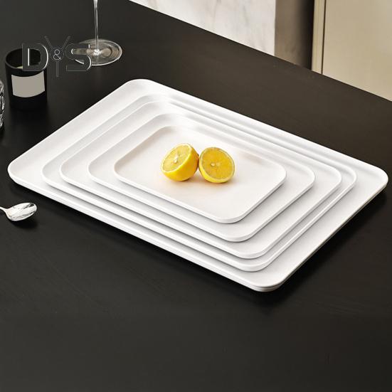 Поднос для сервировки, прямоугольные подносы для овощей и фруктов, для закусок, десертов, печенья, сыра, пластиковые подносы, большие подносы для еды без содержания бисфенола А, праздничные атрибуты