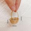 1/12 Dollhouse Hand-Woven Basket Food Storage Baskets Model Dollhouse Kitchen Decoration Micro Scene Construction Props