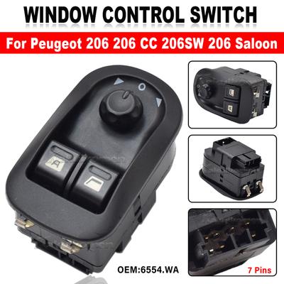 Для Peugeot 206 207 306 Citroen C2 Jumpy Fiat Scudo Expert Электрический главный переключатель стеклоподъемника Кнопка управления зеркалами и подъемом 6554WA