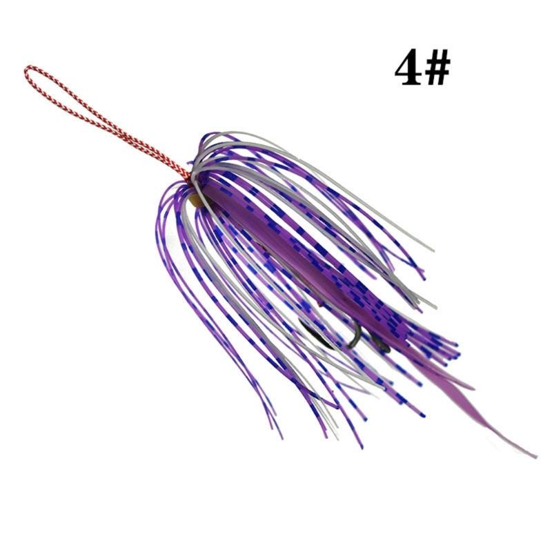 5 Pack High Carbon Steel Double Jigging Assist Hook Saltwater Fishing Hook Replacement Hook Vertical Jigs Lures Hook Set