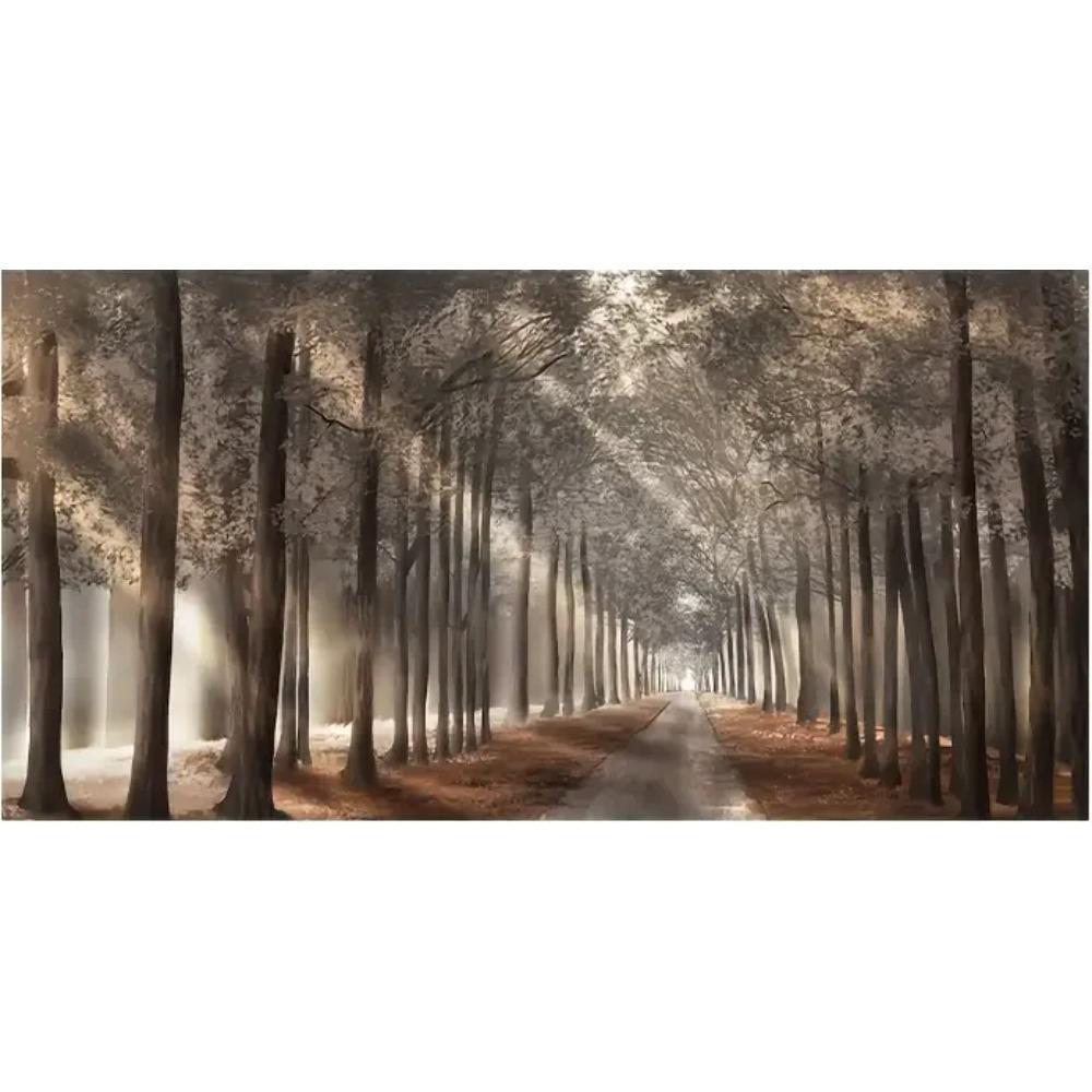 1 шт. Картина на холсте Nature Sunshine Постер с деревьями Пейзаж Лес Настенное искусство Скандинавский принт Домашний декор стен Без рамы