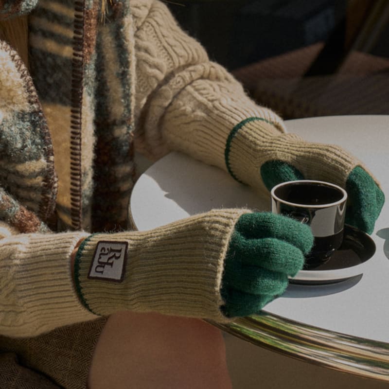 RaJu Двухцветные перчатки-грелки_5 цветов