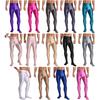 Женские Блестящие Эластичные Леггинсы-Штаны с Высокой Талией, Имитирующие Двухсекционный Дизайн, Одежда для Йоги