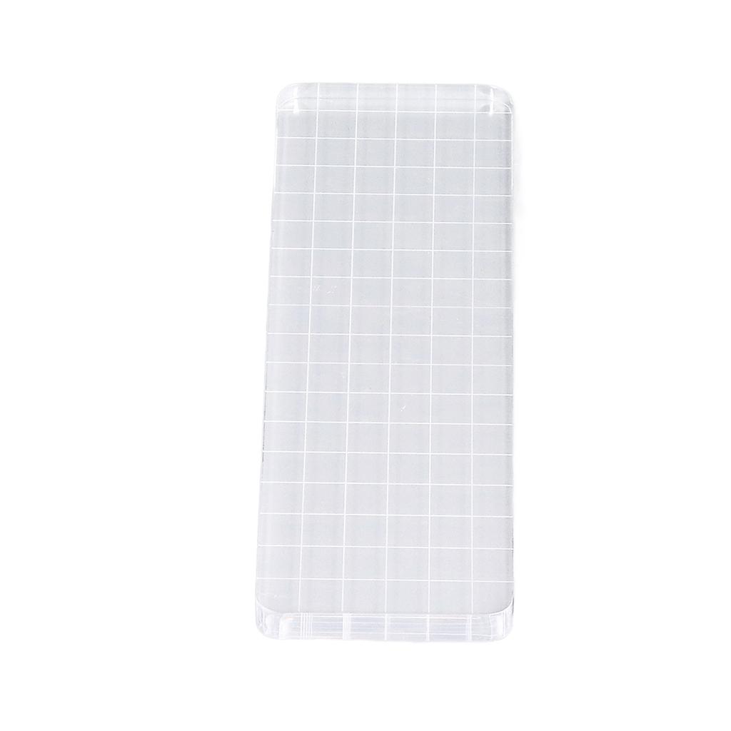 Акриловый блок 6x18 см безопасный круглый угловой дизайн прозрачные многоразовые прозрачные штампы для блокнота