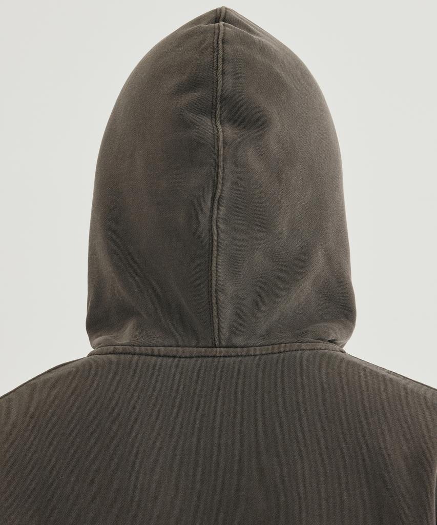 Covernat Pigment Arch Logo Zip-Up Hoodie Brown