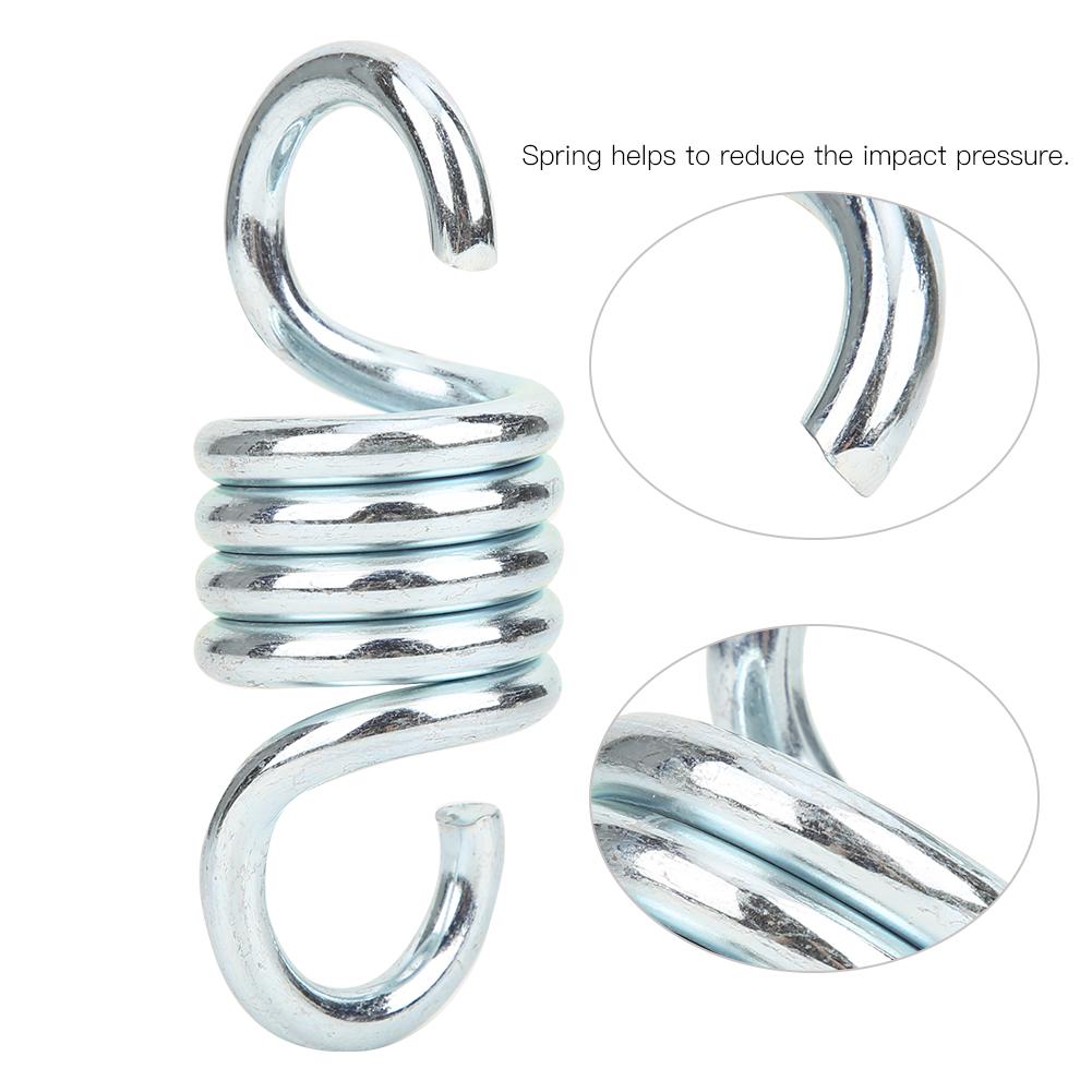Серебристые прочные крюки с пружинной подвеской, металлический крюк для гамака, поворотные аксессуары для подвесного кресла для