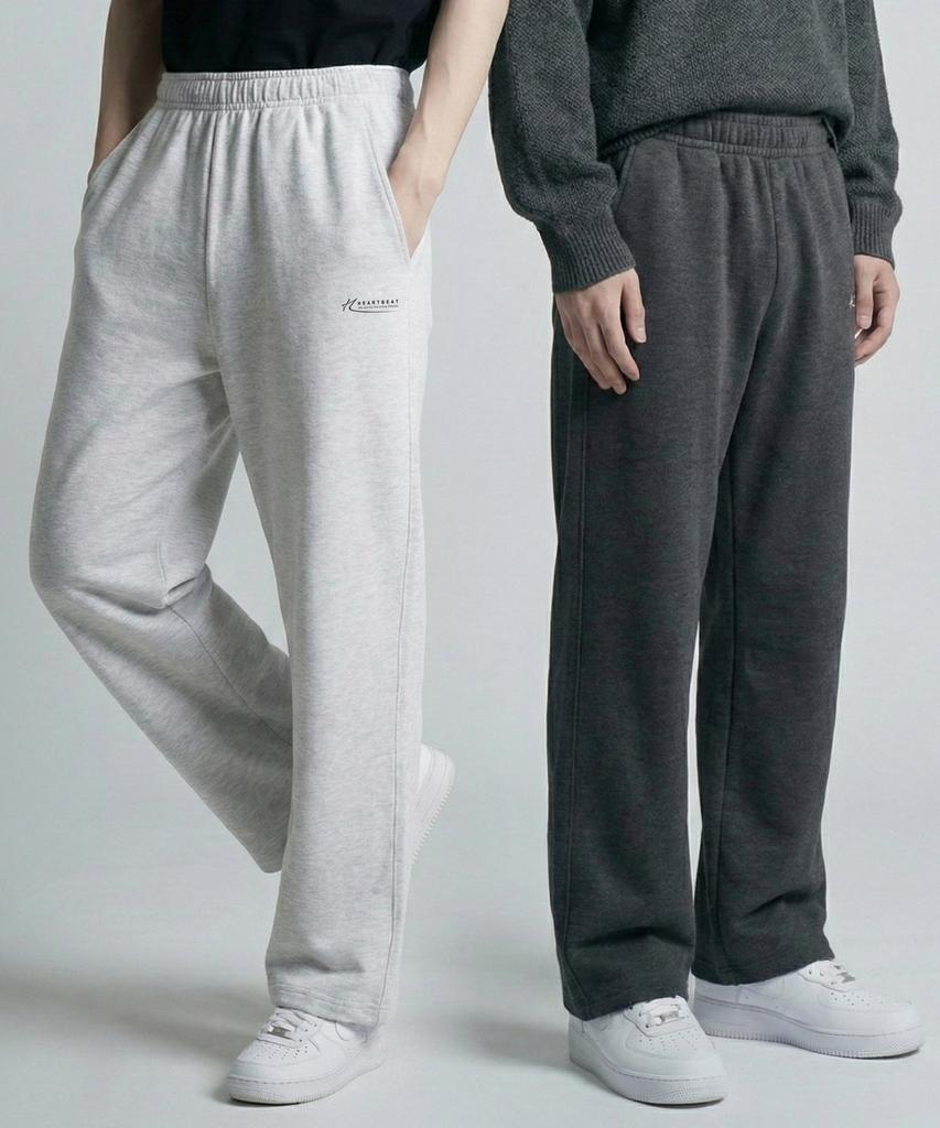 BLUEFORCE Frecking Elastic Waist Pants Wide Sweatpants