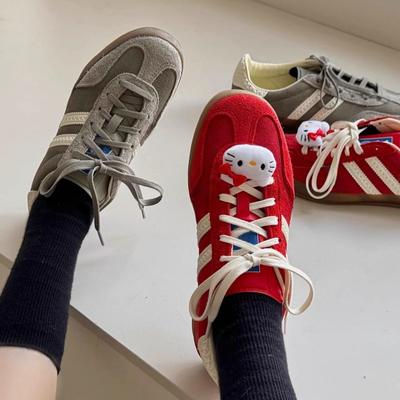 Ретро обувь женская новая на плоской подошве универсальная спортивная и для отдыха низкие кеды из натуральной кожи женская обувь