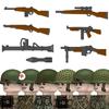 Вторая Мировая Война Американские Рейнджеры Военные Солдаты Строительные Блоки Армия США Пехота Медицинские Солдаты Шлемы Базука Оружие Кирпичики Игрушки