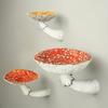 1PC Mushroom Wall Mounted Shelves Home Decor Resin Artistic Wall Storage Shelves Decorative Display