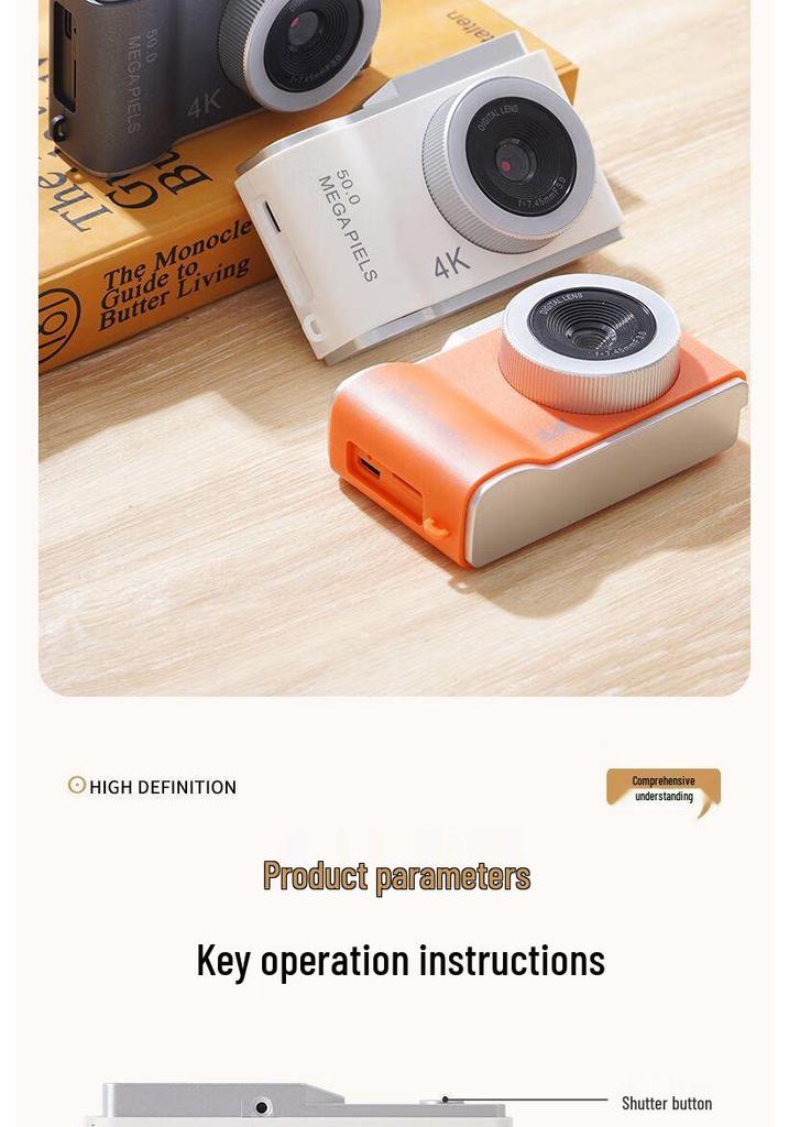 Student Campus Entry-Level HD Dual Camera for Vlogging - Model D05