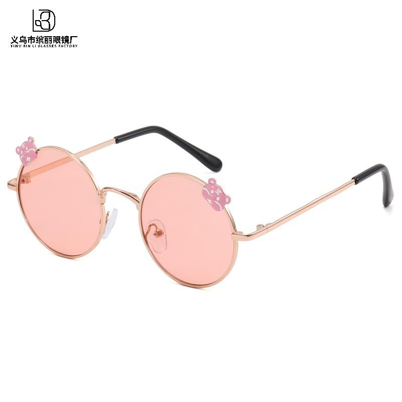 Детские солнцезащитные очки, солнцезащитные очки для путешествий, солнцезащитные очки для девочек, круглая оправа, зимние детские солнцезащитные очки