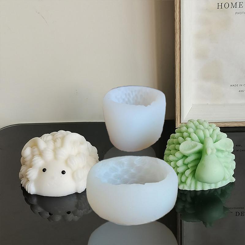 Silicone Soap Candle Mold Creative Cartoon Home Supplies Multiple Styles Washable Gifts DIY Aromatherapy Durable Accessories