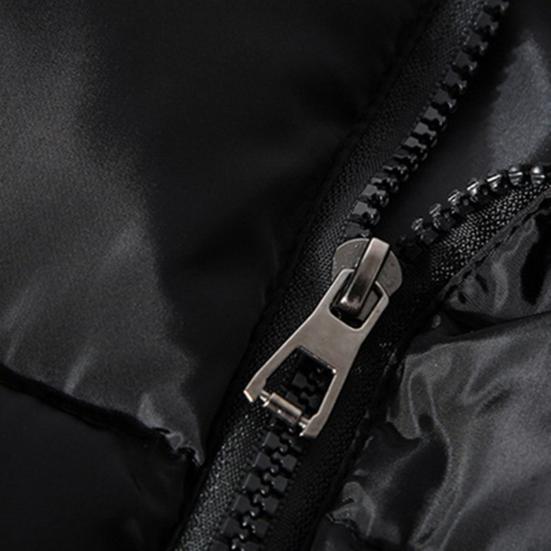 Осенне-зимний мужской жилет, однотонный утолщенный воротник-стойка на молнии, приталенная куртка без рукавов для повседневной носки