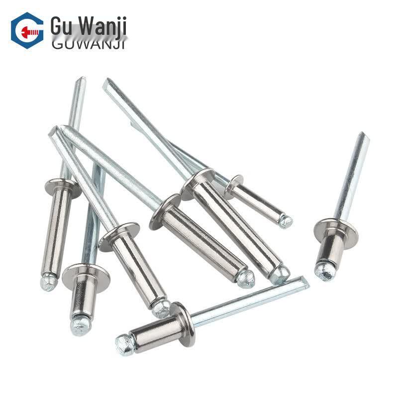 Открытые плоские круглоголовые заклепки GUWANJI из нержавеющей стали 304