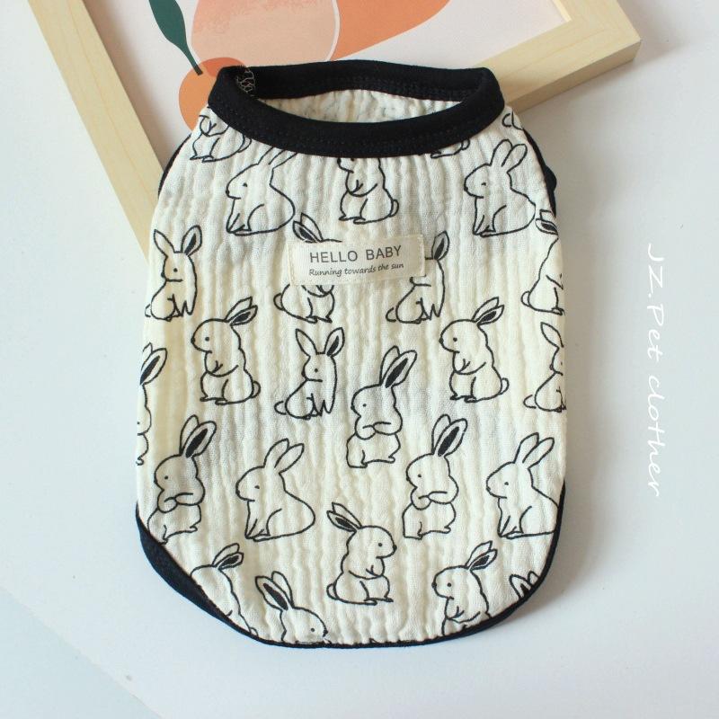 Pet Dog Clothes Spring and Summer Inss Japanese and Korean Cat Clothes Puppy Clothes Teddy Bear Thin Vest Pajamas