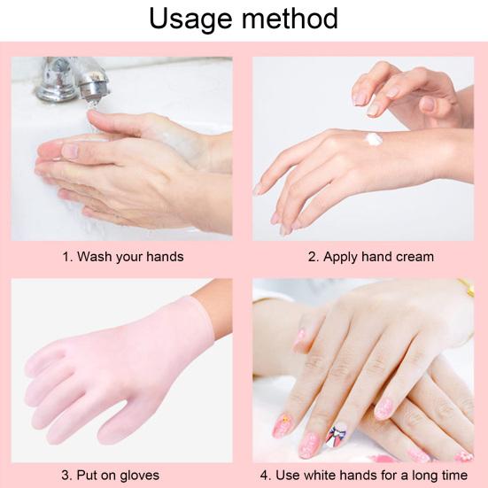 2 пары увлажняющих перчаток, водонепроницаемые, многоразовые, герметичные, эластичные, восстанавливающие, смягчающие сухие потрескавшиеся руки, женские, лосьон-гель, спа-перчатки