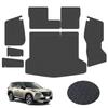 RAWAKORW Nissan T33 Full Trunk Mat with Side and Back Seat Back and Synthetic Leather Cargo Waterproof and Black X-Trail (2022-Present) Covers,