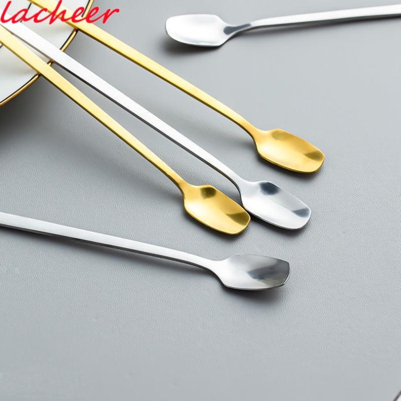 Ложка для смешивания напитков из нержавеющей стали длиной 14,5 см с длинной ручкой