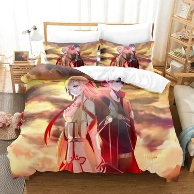 3D Печать Sword Art Online Алис Аниме Комплект постельного белья Спальня Мягкие Современные Покрывала Удобное Мягкое Пододеяльник Удобный Пододеяльник Наволочка