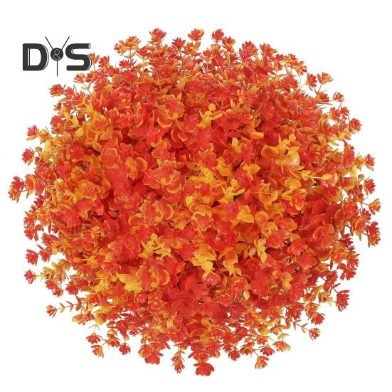 Осенний искусственный цветок с листьями эвкалипта, реалистичный поддельный цветок, Хэллоуин, праздник урожая, вечеринка, домашний офис, стол, центральное украшение, искусственная цветочная ветка