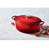 Чугунная жаровня Le Creuset Signature овальная 40 см вишнево-красная 14,8 л (21178400602430)