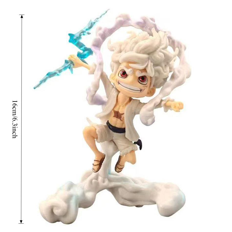 Popular  6Pcs Q Version Small Monkey D Luffy Nami Roronoa Zoro Chopper Usopp Sanji Pvc Action Figures Collectible Model Toys
