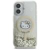 Hello Kitty HKHMP16SLGDIH iPhone 16 6.1" white gold hardcase Liquid Glitter Fever MagSafe