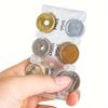 1/2/3 шт. Портативный органайзер для монет Прозрачный портативный пластиковый держатель для монет Сортировка японской валюты Дорожный прозрачный картхолдер