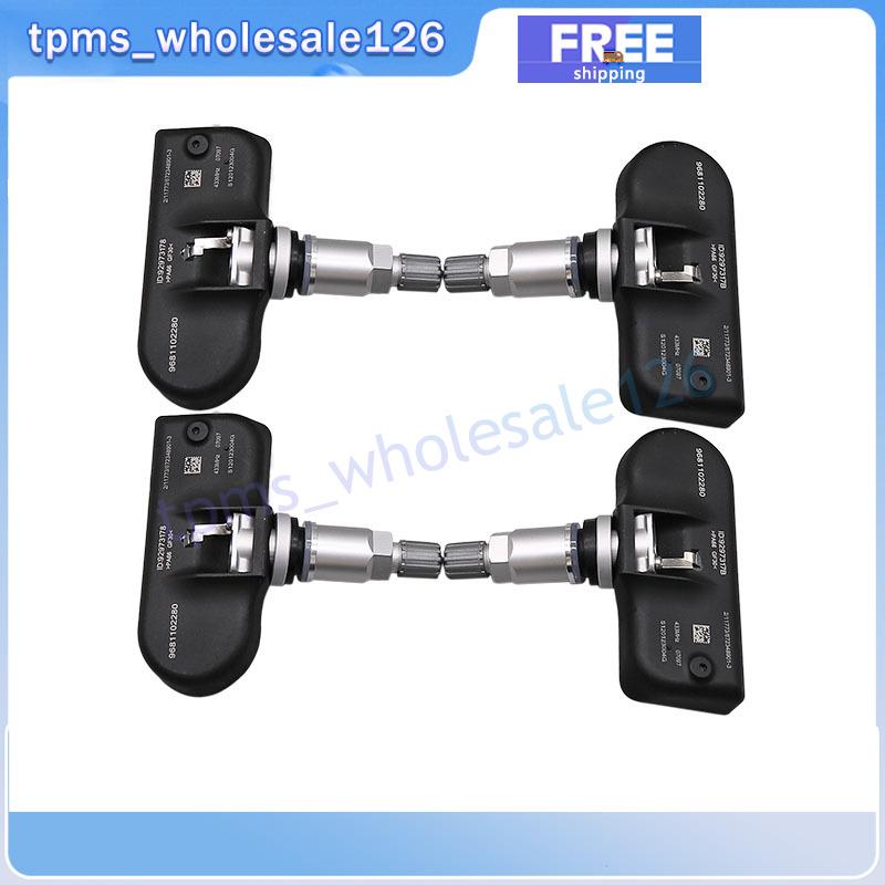 433 МГц TPMS Система контроля давления в шинах Датчик 4 шт. 9681102280 для 2005-2009 Peugeot 1007 407 607 807 2004-2013 Citroen C5