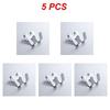 1/3/5pcs Space Aluminum Metal Shower Frameless Glass Door Hook Free Hole Towel Rack Hanger Key Holder Clothes Bathroom Organizer