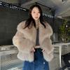 Winter Women's Coat Fashionable Big Lapel Temperament Elegant Celebrity Long-sleeved Warm Coat Fur Tops