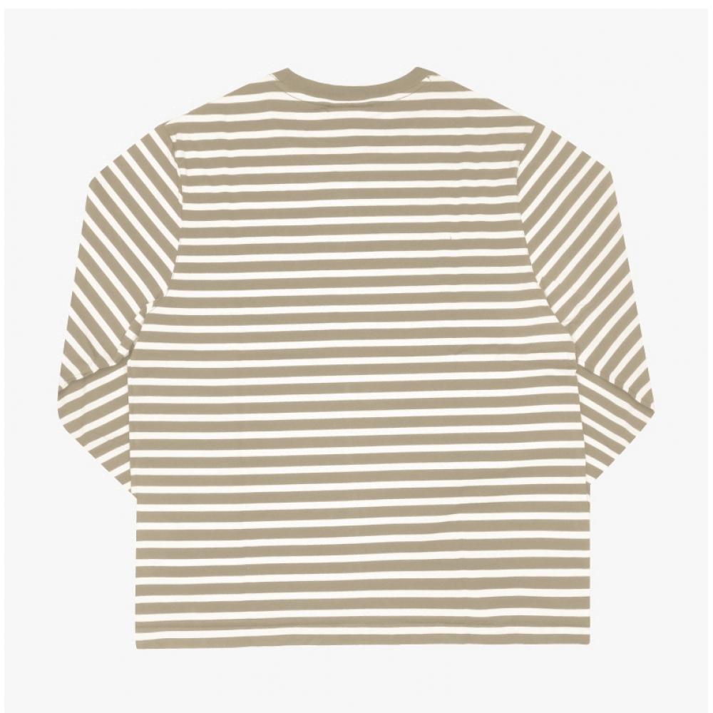 MaiSon KitSune Смелая нашивка с головой лисы Полоска Мужская S Футболка с длинным рукавом Pm00122kj0044