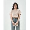 Women's Short Sleeve Pure Cotton Crew Neck T-Shirt, 26 Spring Autumn Women's Base Shirt, Trendy Spring Wear
